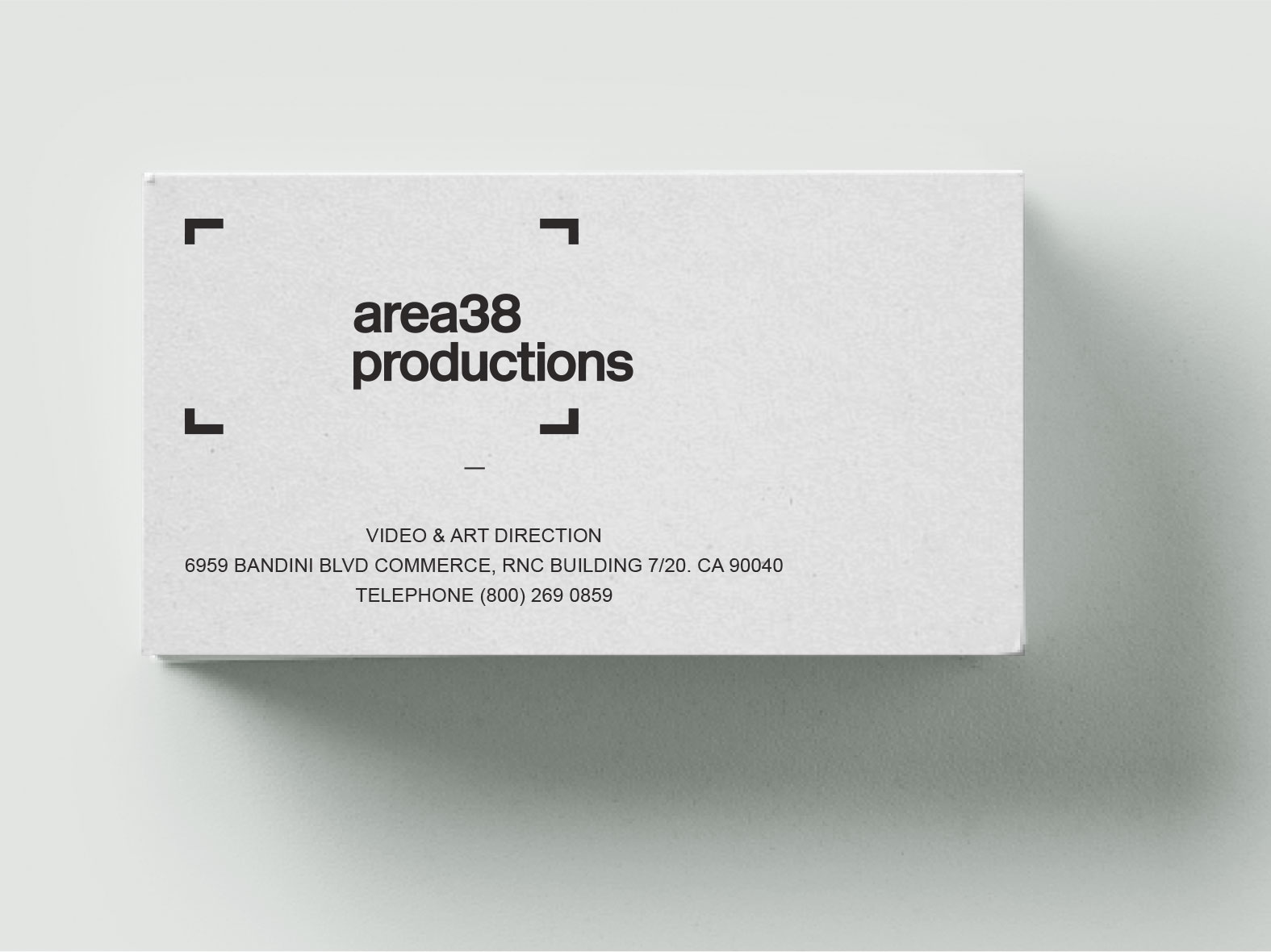 Video Production Branding Business Card