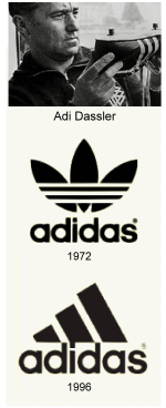 old and new adidas logo